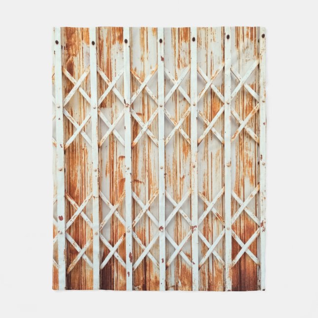 Old iron door panels are rusted. abstract,antique, fleecefilt (Framsidan)