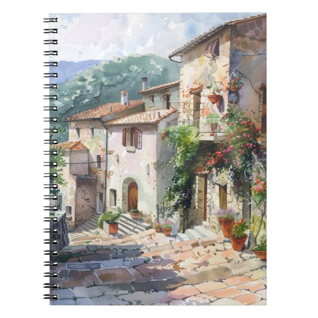 Old Italian Village  Anteckningsbok (Framsidan)