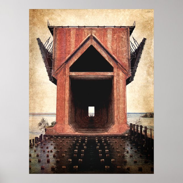 Old Järn Ore Dock Poster (Framsidan)