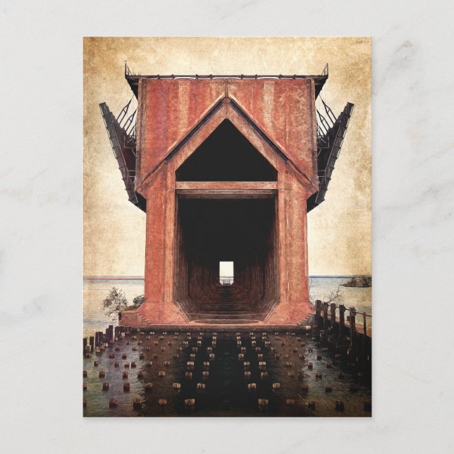 Old Järn Ore Dock Vykort (Framsida)