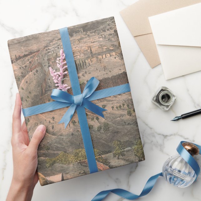 Old Jerusalem Israel Map (1853)  Presentpapper (Gifting)