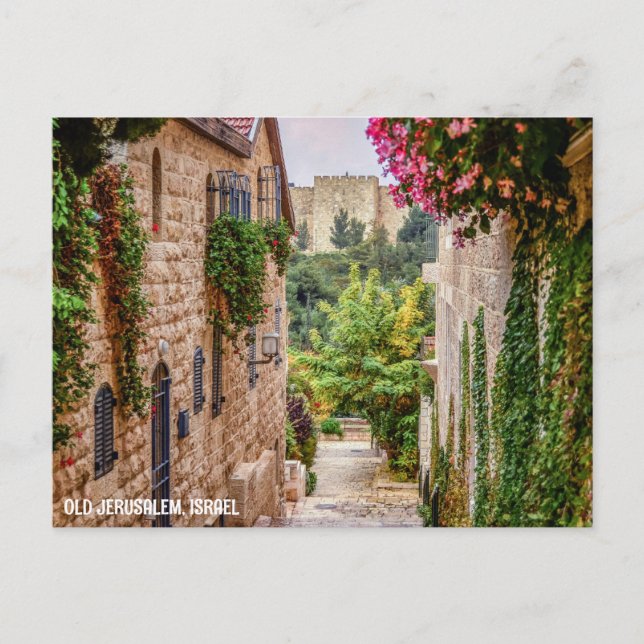 OLD JERUSALEM, ISRAEL VYKORT (Framsida)