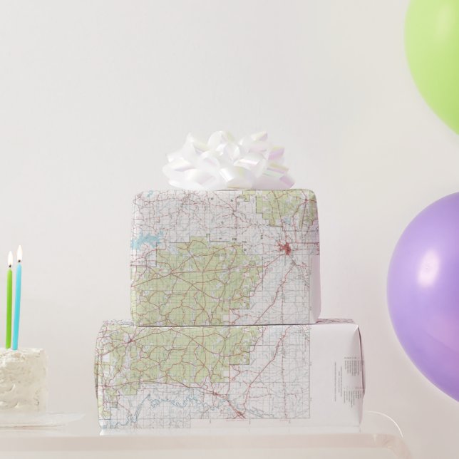 Old Kisatchie National Forest Karta (1967)  Presentpapper (Festgåvor)