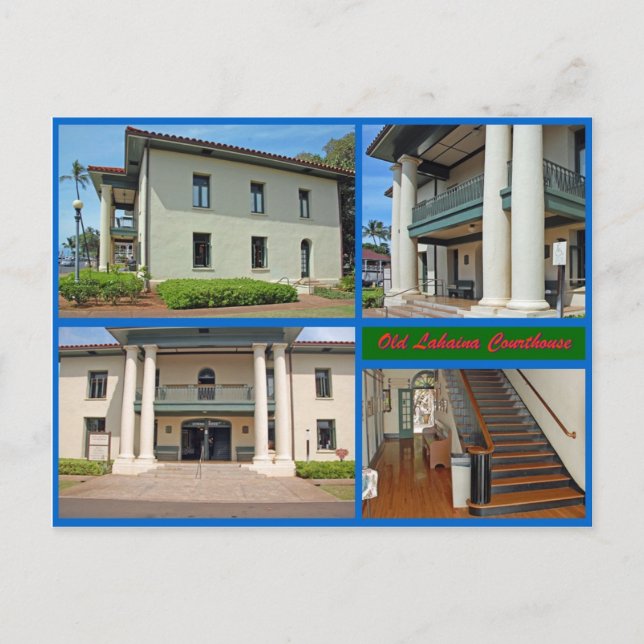 Old Lahaina Domstol Vykort (Framsida)