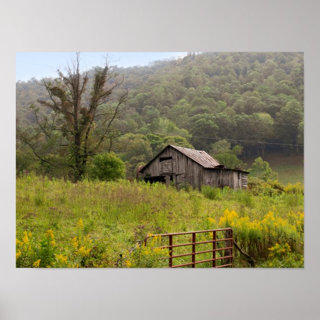 Old Land Barn Photo Poster (Framsidan)