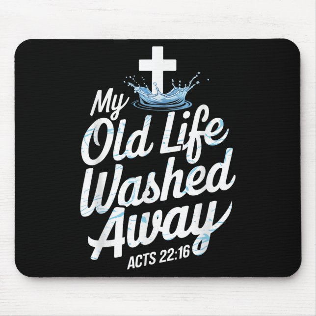 Old Life Washed Water Baptism Bible Verse Christia Musmatta (Framsidan)