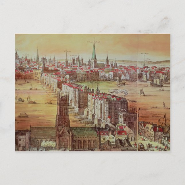 Old London Bridge Vykort (Framsida)