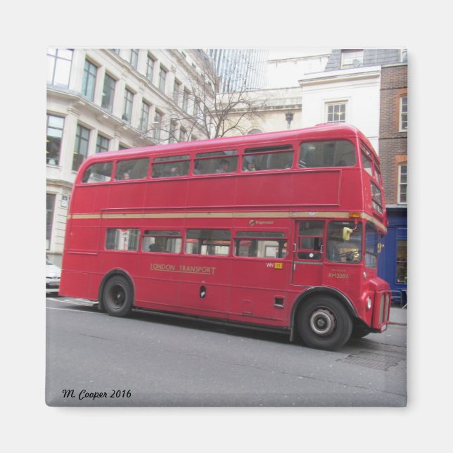 Old London Buss Magnet (Framsidan)