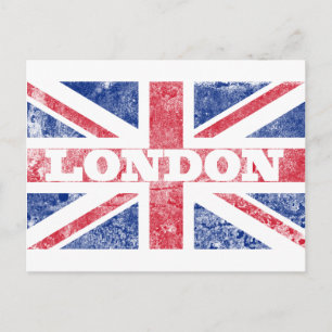 Old London flagga Vykort