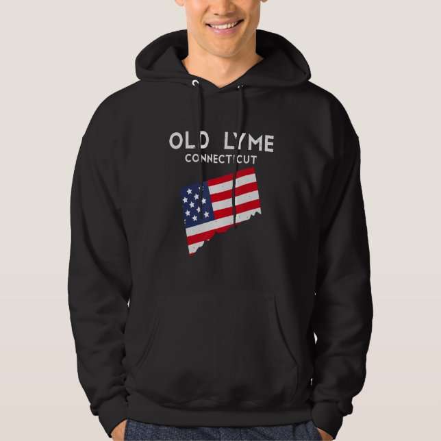 Old Lyme Connecticut USA State America Travel Conn Hoodie (Framsida)