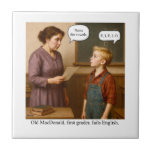 Old MacDonald, first grader, fails English. Kakelplatta<br><div class="desc">Funny Cartoon</div>