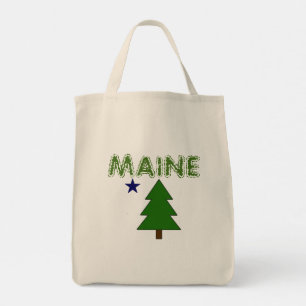 Old Maine Flagga Tygkasse