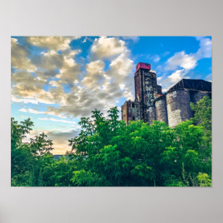 Old Malting Factory i Montreal, Quebec, Kanada Poster