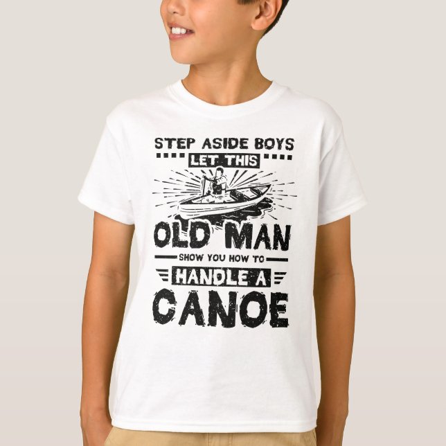 Old Man Canoe T Shirt (Framsida)