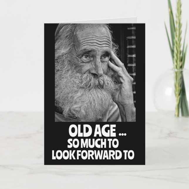 OLD MAN COLONOSCOPIES FUNNY BIRTHDAY Greeting Card Kort (Framsida)