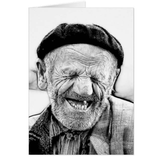 OLD MAN HÄLSNINGSKORT (Framsidan)