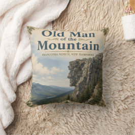 Old Man of the Mountain Franconia Notch-minnesmärk Kudde