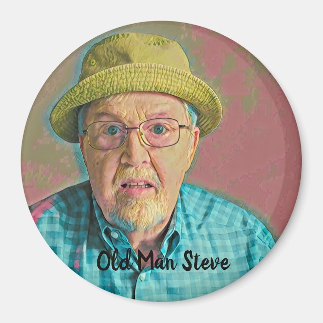 Old Man Steve fläkt magnet (Framsidan)
