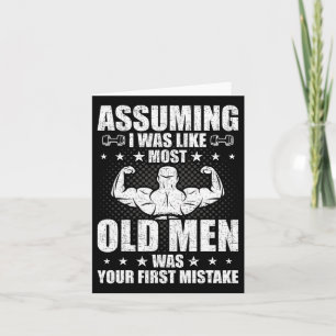 Old Man Weightlyftande Bodybuilding Weightlift W Kort