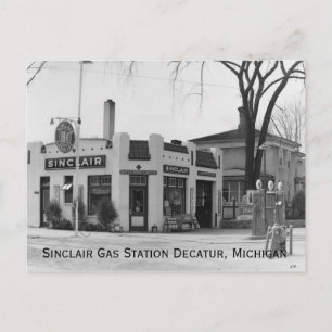 Old Michigan Gas Station Vykort