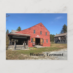 Old Mill Museum i Weston, VT Helg Vykort