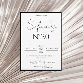 Old Money Birthday Invitation, Elegant and modern Inbjudningar