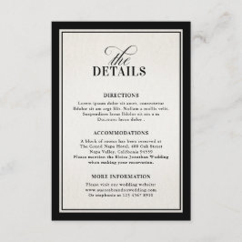 Old Money Modern Formal Black Luxury Chic Details Tilläggskort