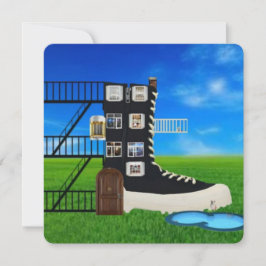 Old Mor Hubbard Notecard Julkort