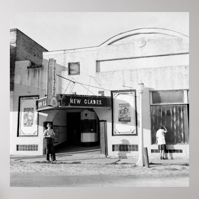 Old Movie Theater, 1939 Poster (Framsidan)