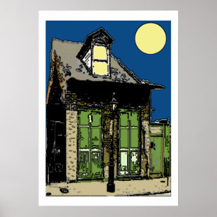 Old New Orleans Pistol House Poster