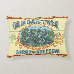 Old Oak Träd Sirop de Batterie Prydnadskudde
