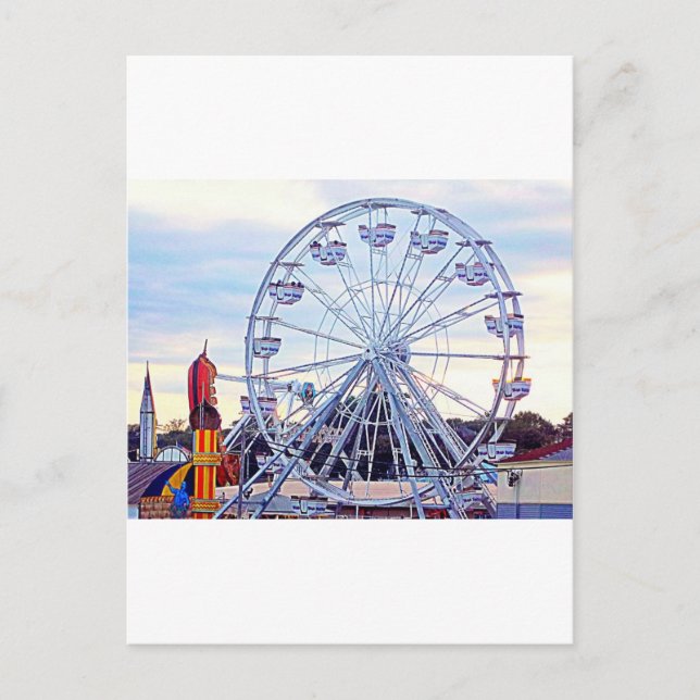 Old Orchard Beach Ferris Wheel New England Vykort (Framsida)