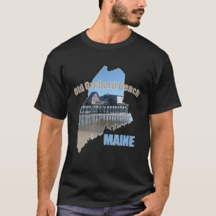 Old Orchard Beach Maine Souvenir OOB Pier Shorelin T Shirt