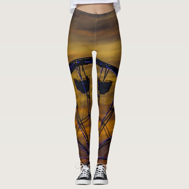 Old Orchard Beach Solnedgångs Leggings (Framsida)