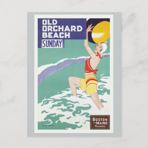 Old Orchard Beach Vintage resor Vykort