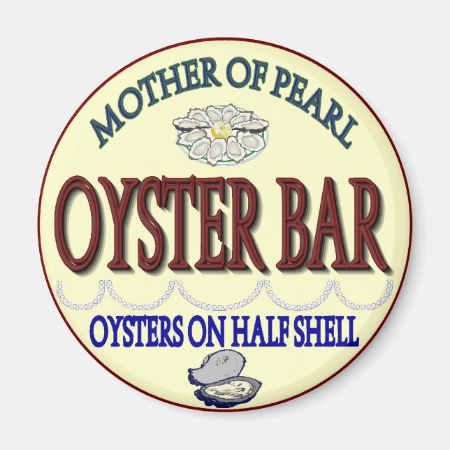 Old Pearl Oyster Pub Magnet (Framsidan)