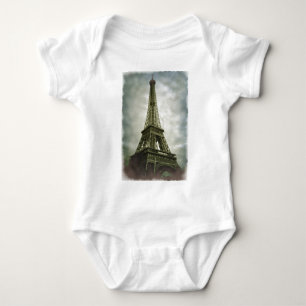 Old Photo Effect Eiffel Torn Paris T Shirt