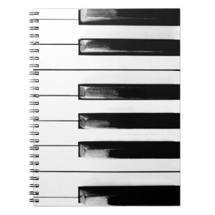 Old Piano Nycklar Anteckningsbok