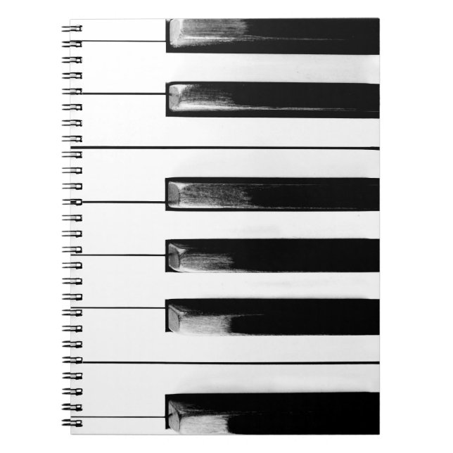 Old Piano Nycklar Anteckningsbok (Framsidan)