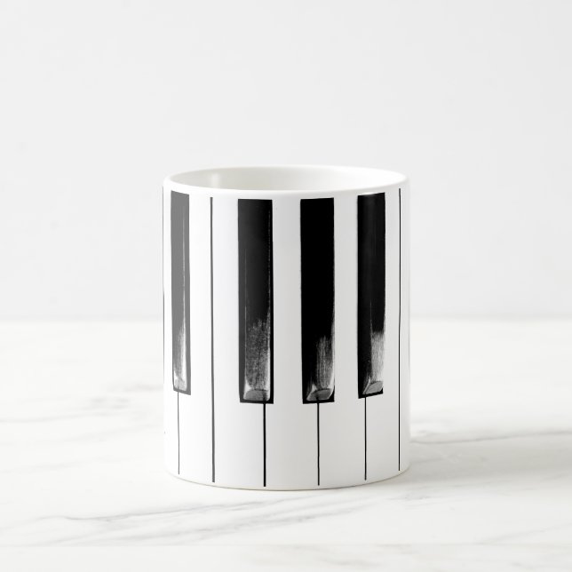 Old Piano Nycklar Kaffemugg (Center)