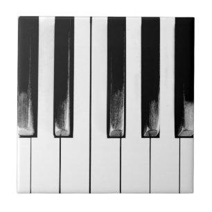 Old Piano Nycklar Kakelplatta