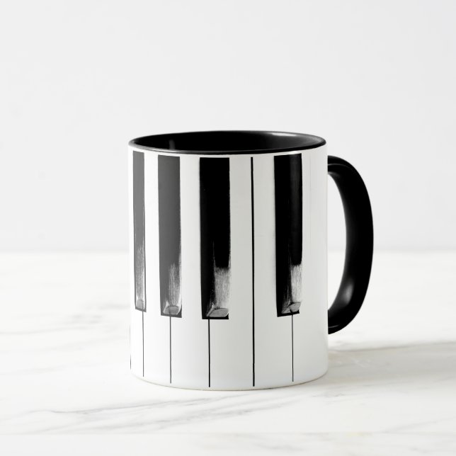 Old Piano Nycklar Mugg (Framsida höger)