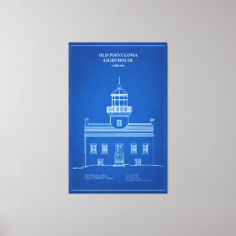 Old Point Loma Lighthouse - Kalifornien - AD Canvastryck