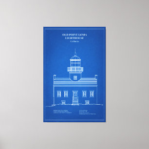 Old Point Loma Lighthouse - Kalifornien - AD Canvastryck