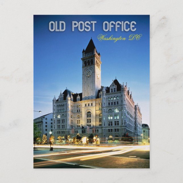 Old Post Office Pavilion, Washington DC Vykort (Framsida)