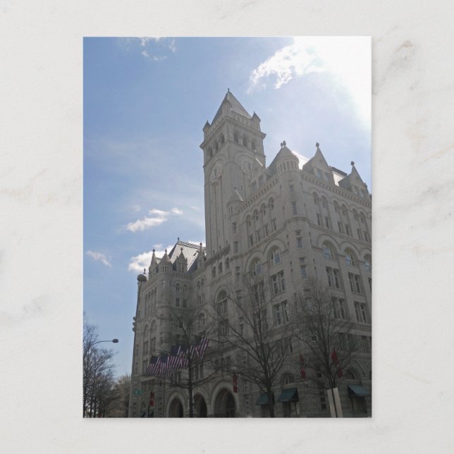 Old Post Office Torn Washington DC 001 Vykort (Framsida)