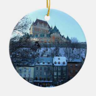 Old Quebec City, Quebec, Kanada Julgransprydnad Keramik