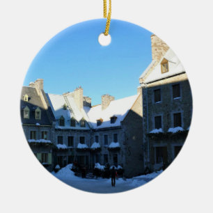 Old Quebec City, Quebec, Kanada Julgransprydnad Keramik