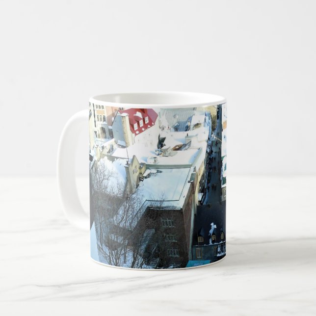 Old Quebec City, Quebec, Kanada Kaffemugg (Framsida vänster)