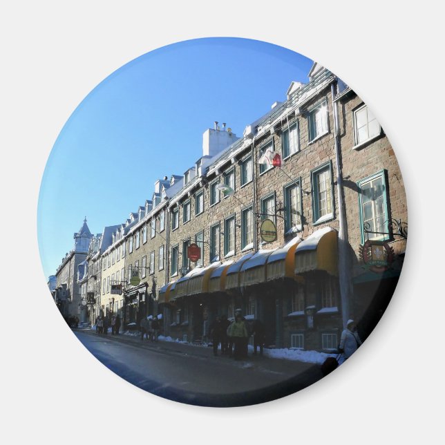 Old Quebec City, Quebec, Kanada Magnet (Framsidan)